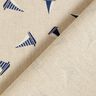 Decor Fabric Half Panama small sailboats – natural/navy blue,  thumbnail number 4