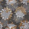 French terry Mandala Winter Magic | Glitzerpüppi  – antique silver/antique gold,  thumbnail number 1