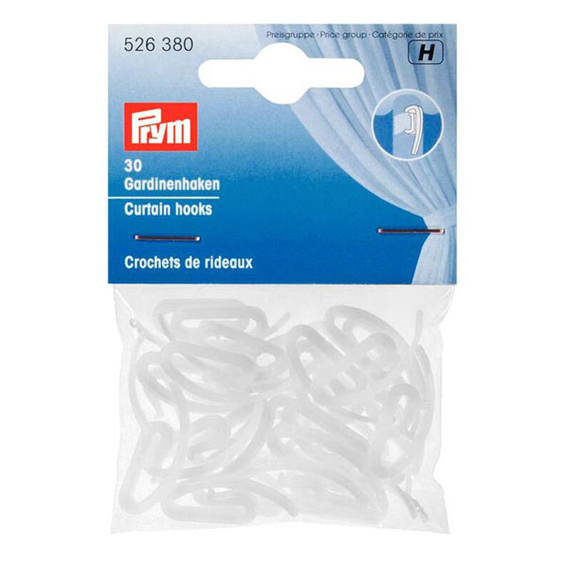 Curtain Hooks, 30 pieces – white | Prym,  image number 1