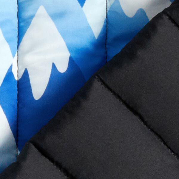 Quilted Fabric Mountains – royal blue/white,  image number 4