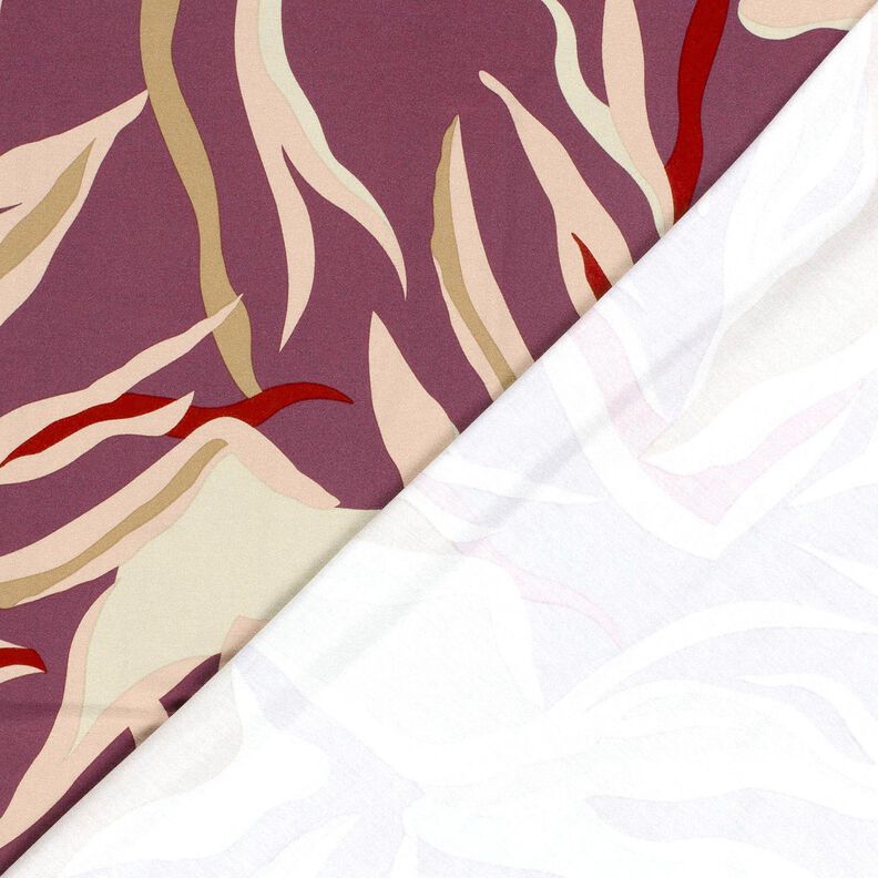Viscose Jersey Abstract Waves – aubergine/light dusky pink,  image number 4