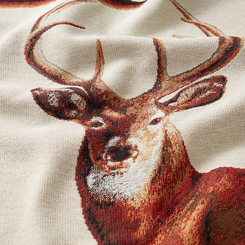 Tapestry Decor Fabric Panel Deer – beige,  image number 2