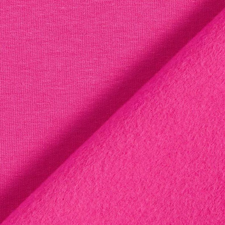 Light Cotton Sweatshirt Fabric Plain – intense pink,  image number 5