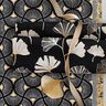 Decor Fabric Jacquard small fans – black/gold,  thumbnail number 6