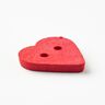 Heart-shaped button [Ø 15 mm] – chili,  thumbnail number 3