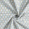 Cotton Cretonne geometric shapes – white/olive,  thumbnail number 3