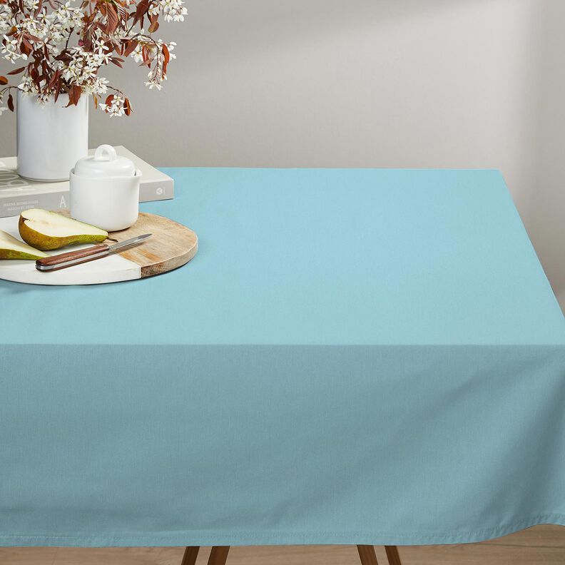 pure heavy linen Plain – light blue,  image number 7