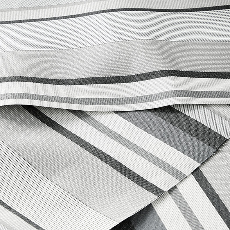 Outdoor Fabric Canvas Stripes – grey,  image number 6
