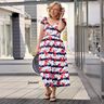 Cotton Jersey flowers & anchor stripes | Glitzerpüppi – white/chili,  thumbnail number 8