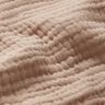GOTS Triple-Layer Cotton Muslin – dark beige,  thumbnail number 3