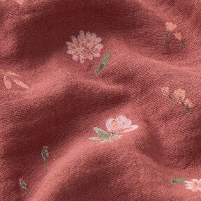 Double Gauze/Muslin delicate flowers | by Poppy – burgundy, 