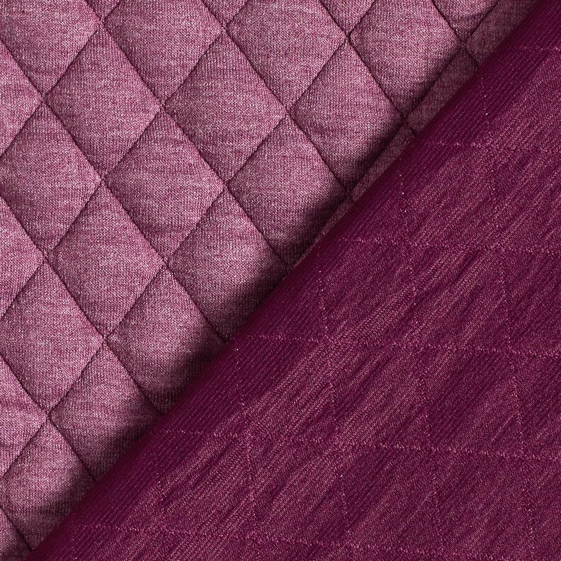 Quilted jersey diamonds – grape, image number 4