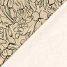 Stretch velour flower sketches – sand/black,  thumbnail number 4
