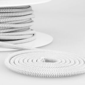 Outdoor Elastic cord [Ø 5 mm] – grey/white, 