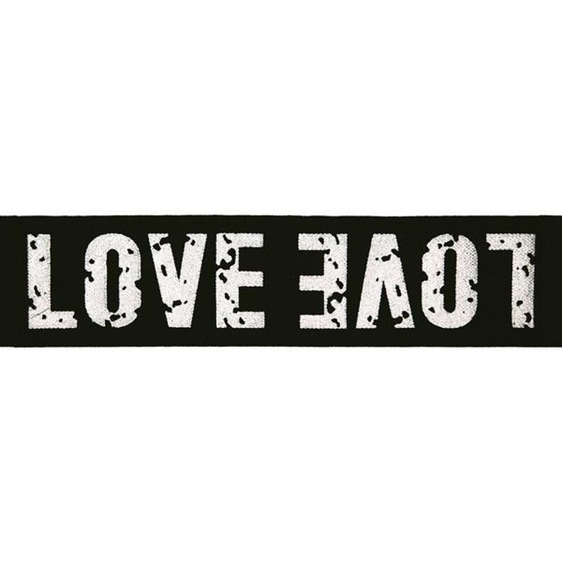 LOVE Elastic [ Width: 40 mm ] – black/silver,  image number 1