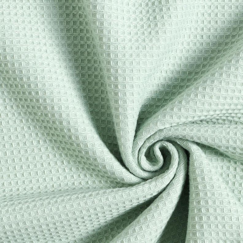 Towelling Fabric/Waffle Piqué Plain – pale mint,  image number 1