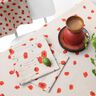 Decor Fabric Half Panama Large Poppies – carmine/natural,  thumbnail number 6