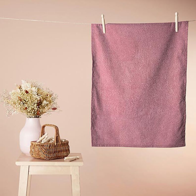 Towelling Fabric – dusky pink,  image number 7