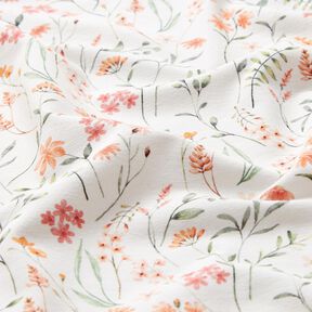 GOTS Cotton Jersey wildflower meadow Digital Print – ivory, 