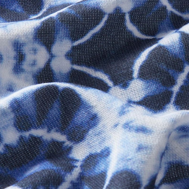 Decor Fabric Canvas Batique Circles – indigo/white, image number 2