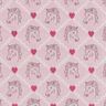 Cotton Cretonne Horses and hearts, pink – pink,  thumbnail number 1