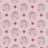 Cotton Cretonne Horses and hearts, pink – pink,  thumbnail number 1