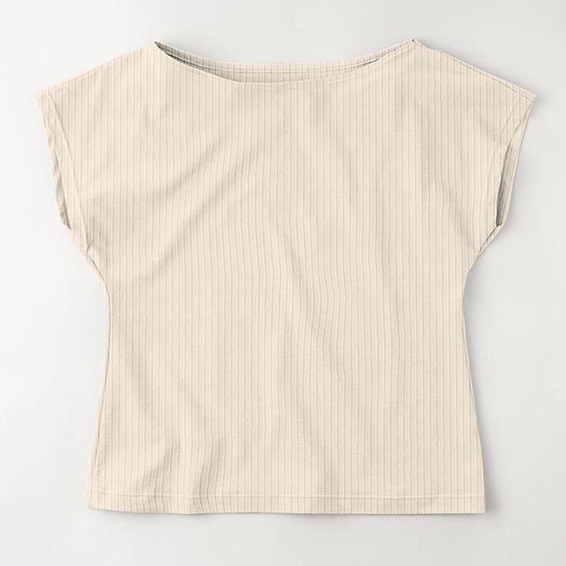 Plain ribbed jersey – natural,  image number 7