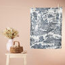 Half Panama Decor Fabric Toile de Jour – navy blue/offwhite,  thumbnail number 6