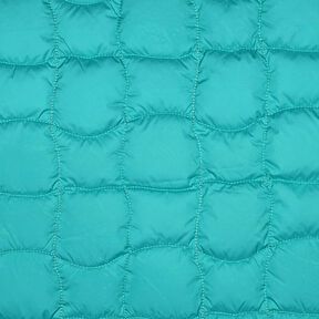 Quilted Fabric wavy squares – aqua blue/purple, 