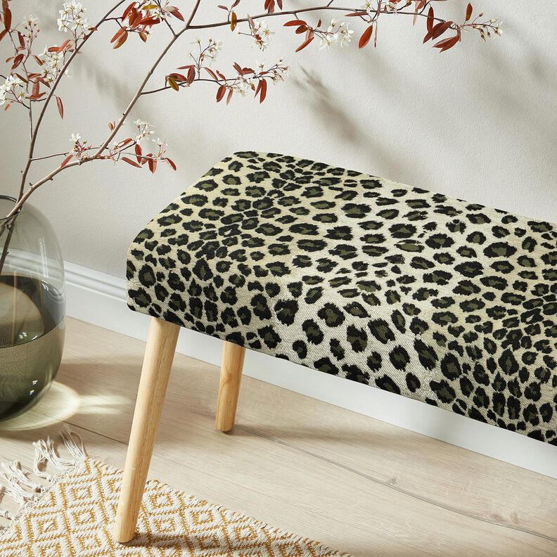 Upholstery Fabric Jacquard Leo – taupe/khaki,  image number 6