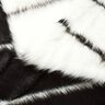 Faux Fur Horizontal stripes – black/offwhite,  thumbnail number 5