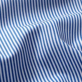 Cotton Poplin Mini stripes – royal blue/white, 