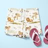 Cotton Poplin jungle animals Digital Print – white/anemone,  thumbnail number 6