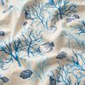 Decor Fabric Panama coral reef – light beige/turquoise,  thumbnail number 2