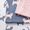 Decor Fabric Half Panama Cats – dark grey,  thumbnail number 3