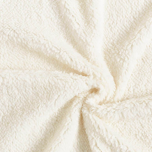 Faux Fur Teddy Fabric – offwhite,  image number 1