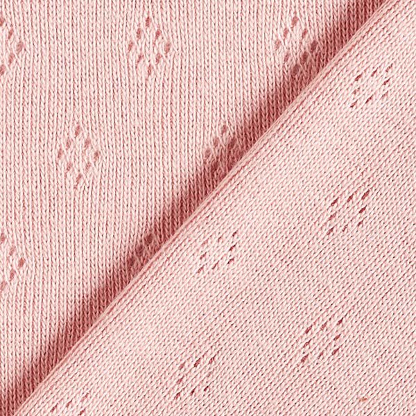 Fine Jersey Knit with Openwork – dusky pink,  image number 3