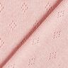 Fine Jersey Knit with Openwork – dusky pink,  thumbnail number 3