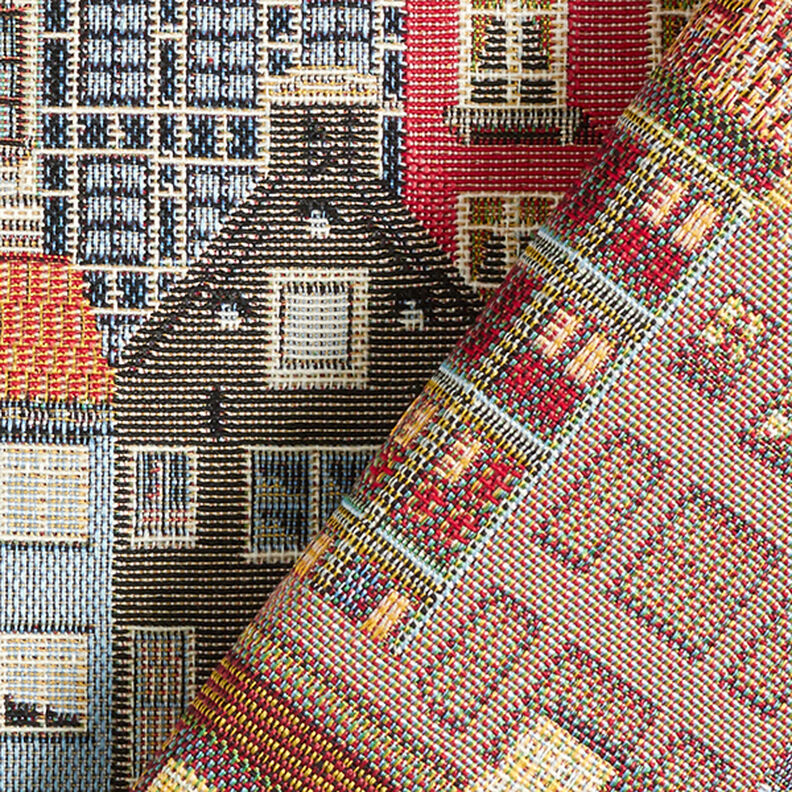 Decorative fabric Tapestry houses – light beige,  image number 4