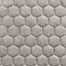 Upholstery Fabric Velvet Honeycomb Quilt – grey,  thumbnail number 1
