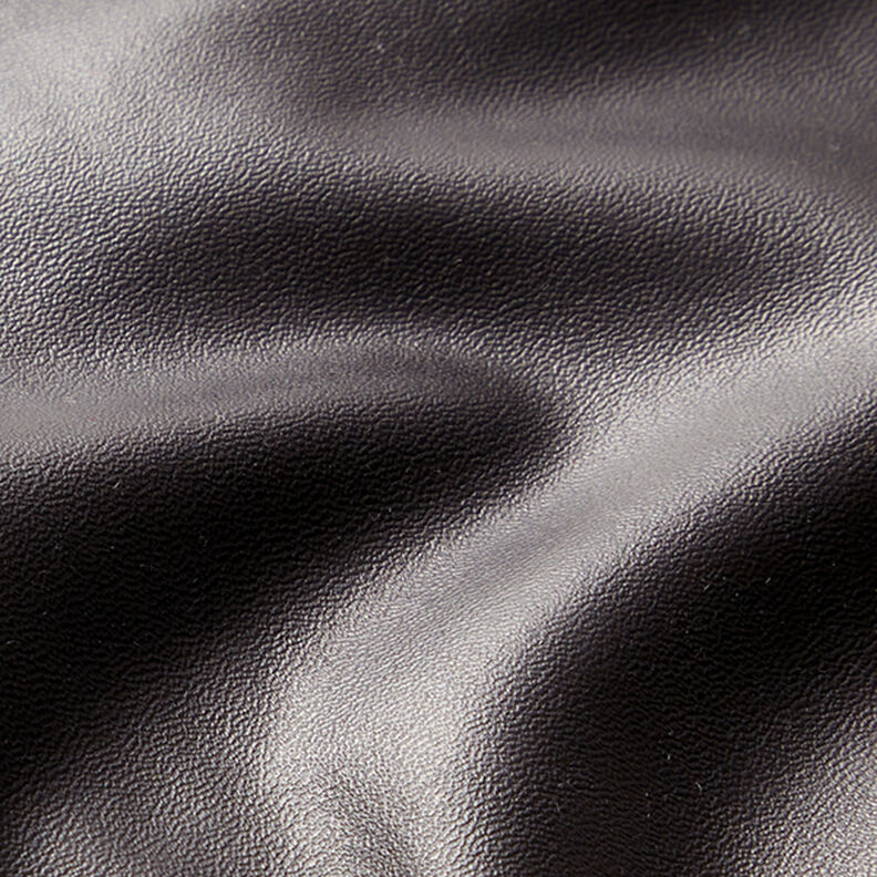 plain stretch faux leather – black,  image number 2