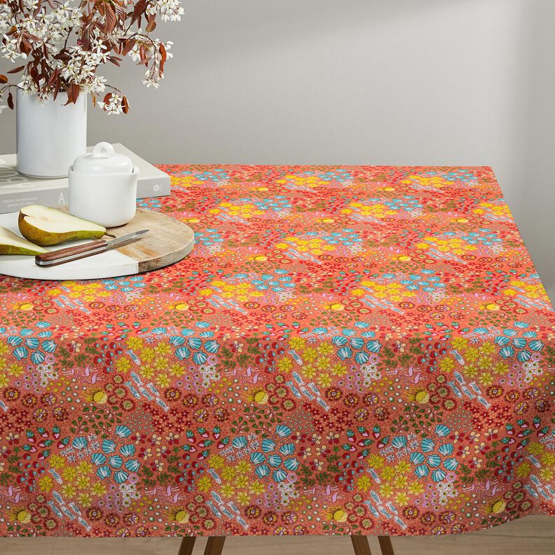 Coated Cotton maritime mix – coral, image number 7