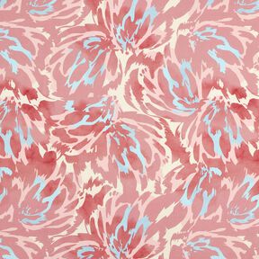 Satin crepe abstract petals – dusky pink/cream, 