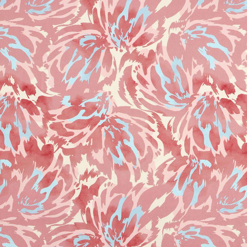 Satin crepe abstract petals – dusky pink/cream,  image number 1