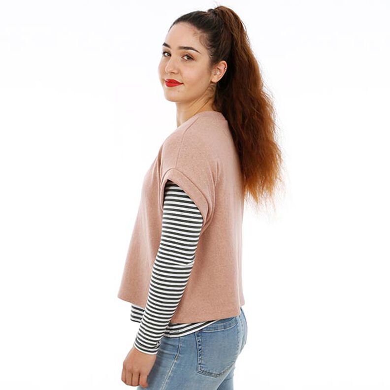 FRAU ULLI - short sleeveless jumper with a V-neck, Studio Schnittreif | XS - XXL,  image number 8