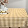 Cotton Vichy check 1 cm – mustard/white,  thumbnail number 7