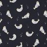 GOTS Cotton Jersey seals Digital Print | Poppy Fabrics – midnight blue/anemone,  thumbnail number 1