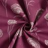 Decor Fabric Half Panama dandelions – natural/burgundy,  thumbnail number 4