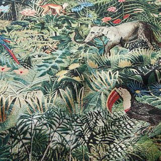 Decor Fabric Tapestry Fabric jungle – black/dark green, 