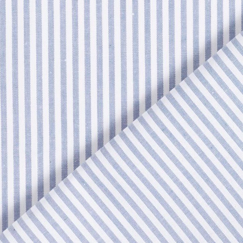 Cotton Poplin Stripes, yarn-dyed – denim blue/white,  image number 6